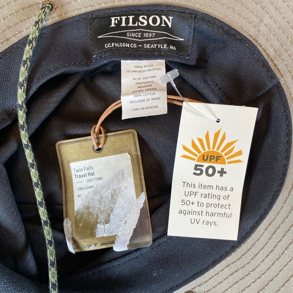 Filson Twin Falls Travel Hat size Medium - Picture 6 of 8